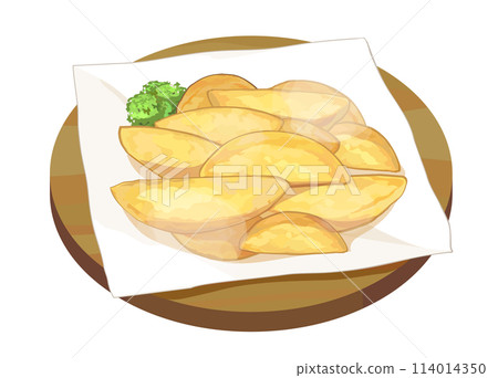 炸薯條的插圖 炸薯條的插圖 114014350