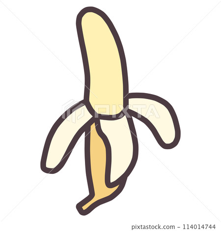 A simple, cute banana illustration 114014744