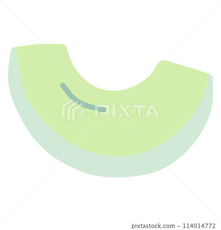 A simple, cute illustration of a melon 114014772