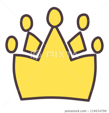Cute crown illustrations that can be used for ranking materials etc. Cute crown illustrations that can be used for ranking materials etc. 114014799