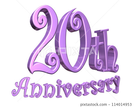 3DCG characters "20th Anniversary/20th Anniversary" Purple, Purple 3DCG characters "20th Anniversary/20th Anniversary" Purple, Purple 114014953