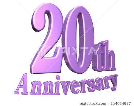 3DCG characters "20th Anniversary/20th Anniversary" Purple, Purple 114014957