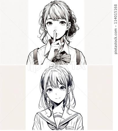 漫畫風格背景下尋求幫助的女性的插圖 漫畫風格背景下尋求幫助的女性的插圖 114015168