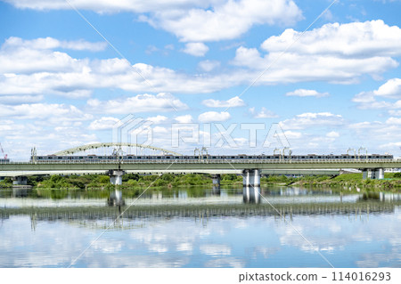 多摩川、登戶、泉多摩川的風景 114016293