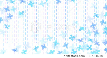 繡球花雨季花背景 114016489