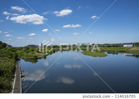 多摩川風景 登戶、泉多摩川河床 多摩川風景 登戶、泉多摩川河床 114016705