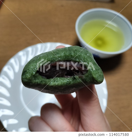 茶艾草麻糬配抹茶 茶艾草麻糬配抹茶 114017580