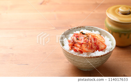 Kimchi and rice Kimchi and rice 114017633