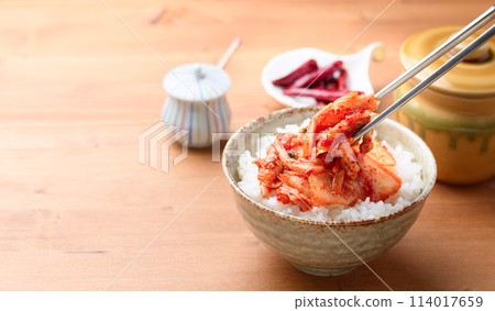 Kimchi and rice Kimchi and rice 114017659