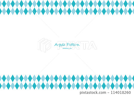 可愛的菱形圖案框架頂部和底部 可愛的菱形圖案框架頂部和底部 114018260