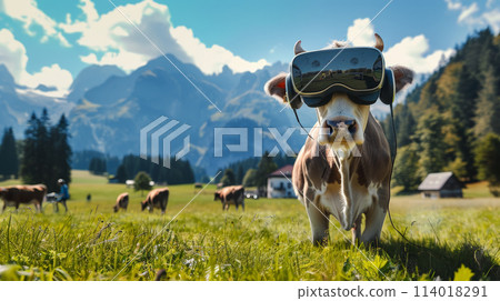 cow, field, animal 114018291
