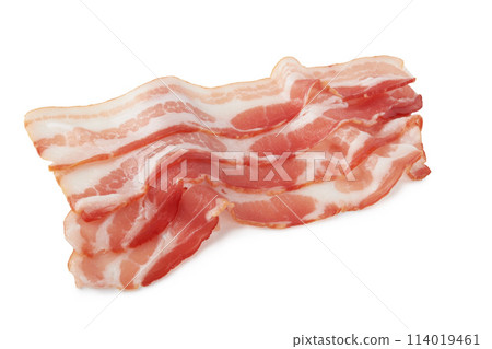 Fresh raw bacon 114019461