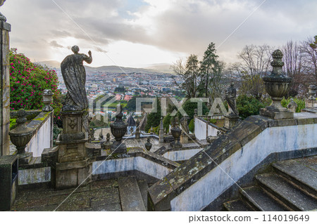 World Heritage Site, Braga Bom Jesus Church, Portugal, BRAGA, PORTUGAL 114019649