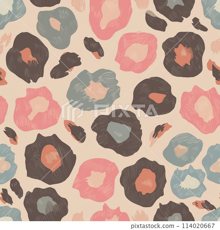 Leopard Print Seamless Pattern Background 114020667