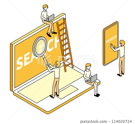 Laptop and smartphone web search image Laptop and smartphone web search image 114020724