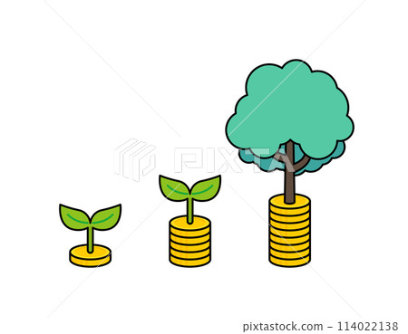 儲蓄和增加金錢形象的插圖 114022138