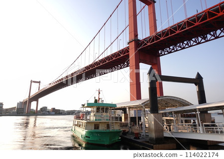 Wakato Bridge Kyushu Fukuoka Kitakyushu Wakamatsu Tobata Wakato Bridge Kyushu Fukuoka Kitakyushu Wakamatsu Tobata 114022174