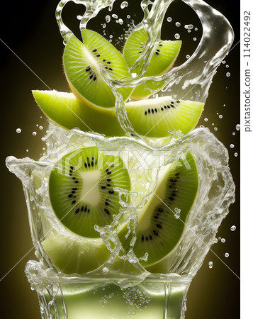 kiwi flying with water kiwi flying with water 114022492