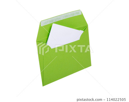 colorful paper envelope for mail post isolated on the white colorful paper envelope for mail post isolated on the white 114022505