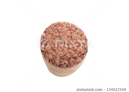 Wine cork for bottle isolated on the white Wine cork for bottle isolated on the white 114022549