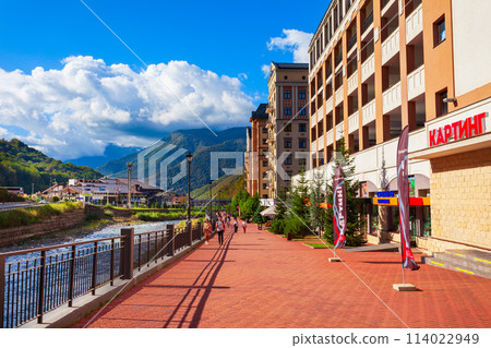 Rosa Khutor embankment in Sochi 114022949