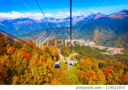 Cable car at Rosa Khutor, Sochi 114022955