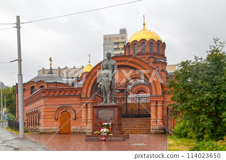 Monument to Royal Martyrs Tsar Nicholas and Tsarevich Alexey in Novosibirsk Monument to Royal Martyrs Tsar Nicholas and Tsarevich Alexey in Novosibirsk 114023650