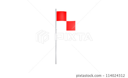 紅白旗 海嘯旗 疏散信號旗 U旗 國際號誌旗 透明合成材質 Alpha通道 114024312