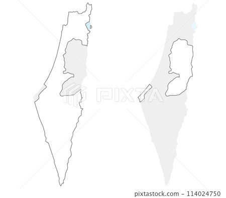 Set of maps of Israel and Palestine, simple Set of maps of Israel and Palestine, simple 114024750