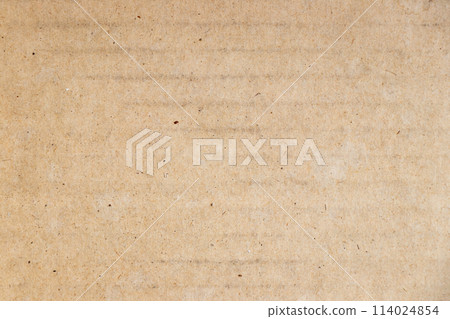 Closed up of brown paper craft texture background with copy space for decoration or use as layer 114024854