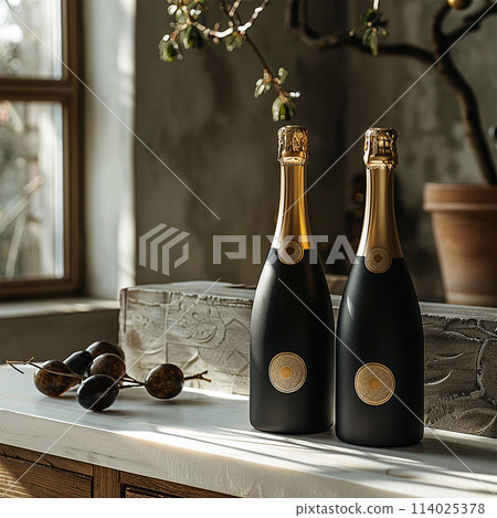 design for a champagne luxury brand. 114025378