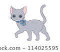 可愛的貓姿勢 114025595