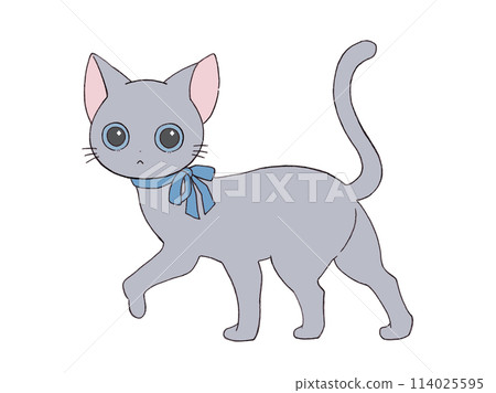 可愛的貓姿勢 114025595