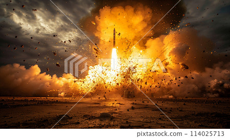 Image of a missile launch 114025713