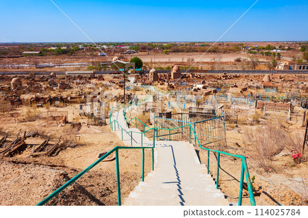 Mizdahkan Necropolis near Nukus city, Uzbekistan 114025784