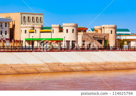 Beauty buildings in Nukus city, Uzbekistan 114025794