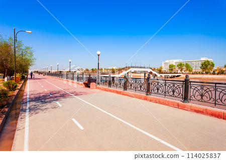 Shavat canal embankment promenade, Urgench Shavat canal embankment promenade, Urgench 114025837