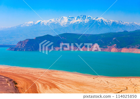 Lake Charvak in Chimgan, Uzbekistan 114025850