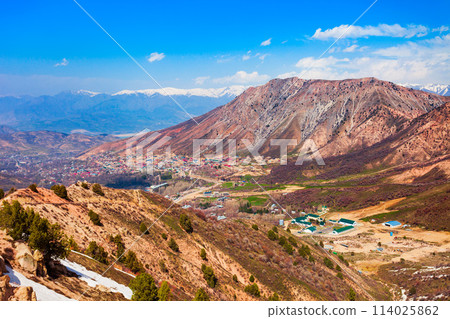 Chimgan ski resort town, Uzbekistan 114025862