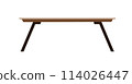 Table is Scandinavian style. Wooden table. Vector illustration flat style 114026447