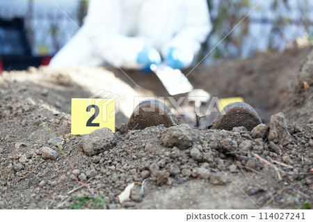 Exhumation or crime scene investigation 114027241