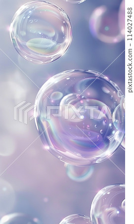 Transparent air bubble abstract background material 114027488