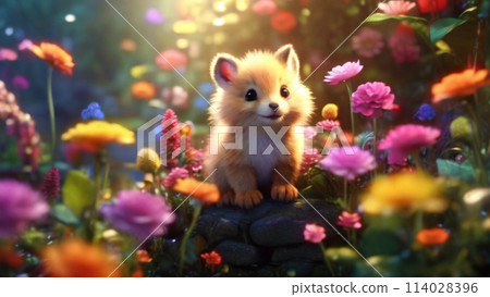 森林裡可愛的動物 114028396