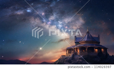 夢幻般的銀河和古老的城堡 114028397
