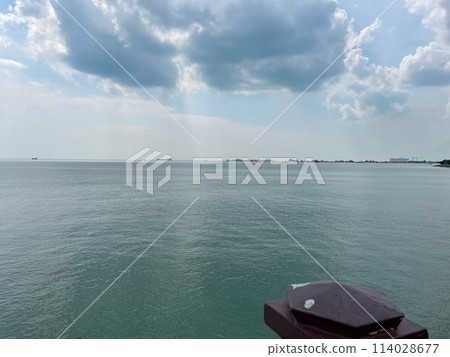 從馬六甲海峽清真寺看到的海景 114028677