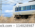 Thunderbird 001 bound for Tsuruga detouring on the Biwako Line due to strong winds on the Kosei Line 114028987