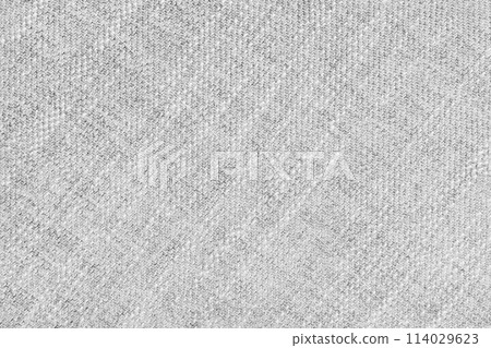 Coarse weave jacquard fabric texture background, white cloth texture 114029623