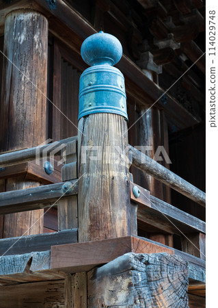 The bell-shaped pillars of the temple 114029748