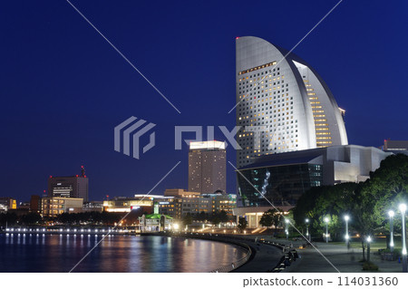 City night view Yokohama Rinko Park 114031360
