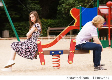 Couple going through conflict in their relationship 114032367